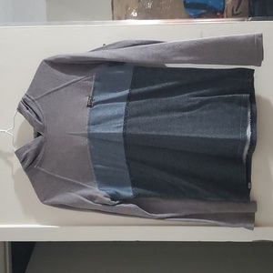 VANS grey/blue long sleeve hoodie